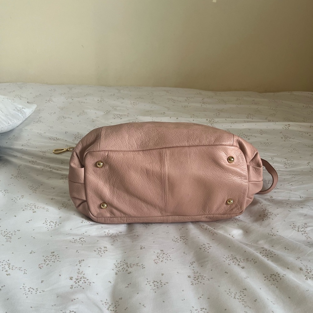 G.I.L.I. Classic Pink 100% Genuine Leather Tote Bag - Picture 5 of 13